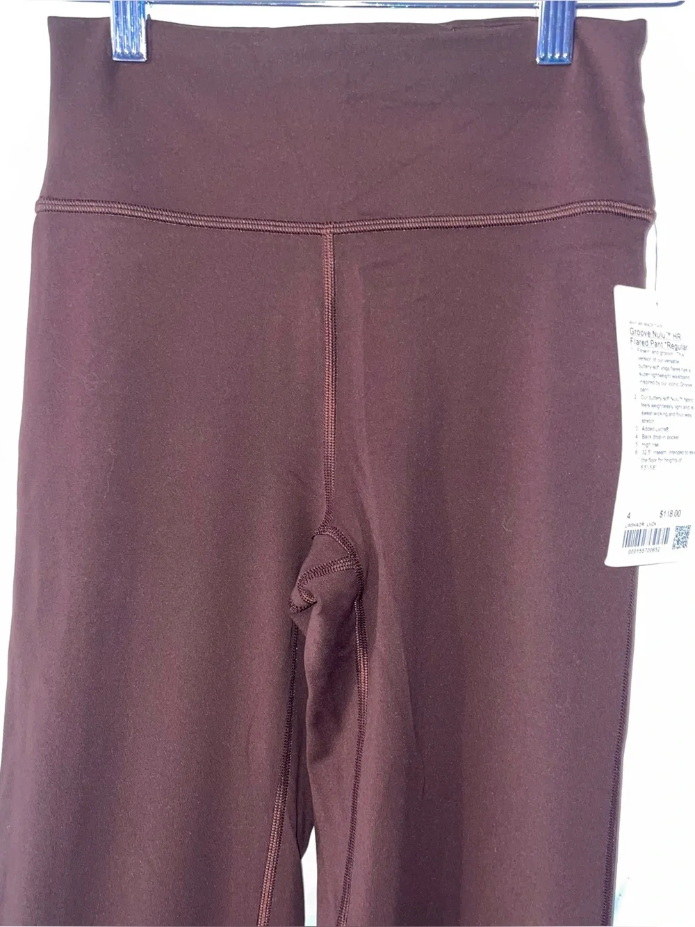 NWT Lulu Lemon Brown Flared Leggings Women 4